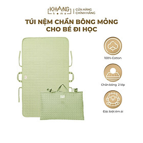 Túi Nệm Cho Bé Đi Học Chần Bông Khang Home - Chần Bông 2 Lớp, Mỏng Nhẹ, Tiện Lợi, Bé Say Giấc An Toàn Ở Mọi Nơi