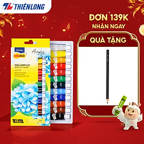 Màu nước Acrylic dạng tuýp 12ml Thiên Long Colokit ACR-C008