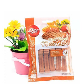 Xương Gặm Đồ Chơi Có Thể Ăn Được Orgo – Bịch 90g 5 Thanh - Dành Cho Chó Giúp Làm Sạch Răng Và Thơm Miệng Hình Bàn Chải Ngộ Nghĩnh 3 Vị Bò, Sữa Và Bạc Hà Xudapet – XBC01