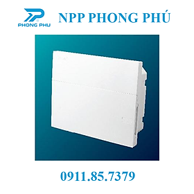 Tủ điện âm tường - mặt phẳng trắng KT: 2/4 - 3/6 - 4/8 - 8/12 BRENNA