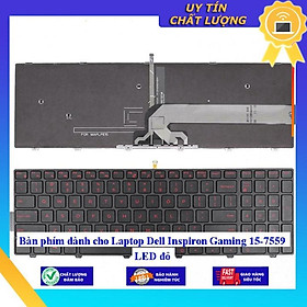 Bàn phím dùng cho Laptop Dell Inspiron Gaming 15-7559 LED đỏ  - Hàng Nhập Khẩu New Seal