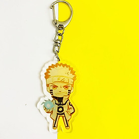 Móc khóa mica trong acrylic 2 mặt BORUTO NEXT GENERATION anime chibi