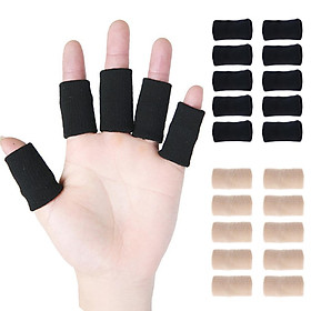20Pcs Sport Basketball Elastic Finger Brace Splint Sleeves Support Protector