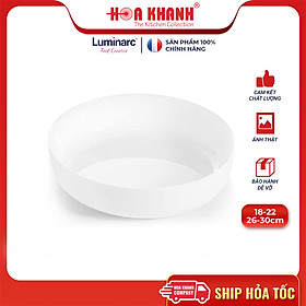 Mua Khay Nướng Thuỷ Tinh Luminarc Diwali Service Trắng Tròn 22cm - N3273