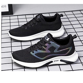 Giày Thể Thao Nam Sneaker Thoáng Khí Năng Động Trẻ Trung Cổ Vừa Màu Đen GNA04 SUNO STORE