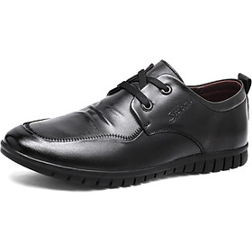 Men's low-top British comfortable casual shoes handmade business office simple casual leather shoes