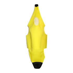 Banana Costume Dress up Lightweight Masquerade Stage Performance Portable Props Party Supplies Unisex Roles Play Cute Cosplay Fruit Jumpsuit