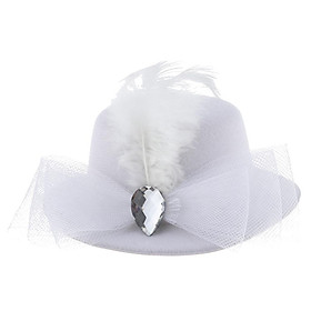 Kids Girls Hats Fascinators Baby Mini Top Hat Hair Clips Style 3-Rose