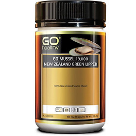Go Healthy Mussel NZ Green Lipped 19000mg 100 Hard Capsule Exclusive Size