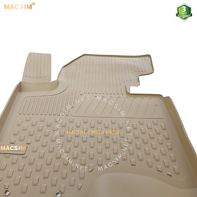 Thảm lót sàn ô tô nhựa TPE Silicon Hyundai iX35 2010-2015 Beige Nhãn hiệu Macsim