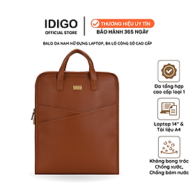 Balo da nam nữ đựng laptop 14inch, Balo công sở cao cấp chứa tài liệu A4 UBP2 - 6034