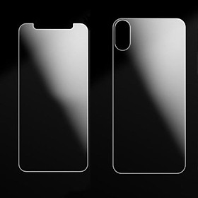 Kính Cường Lực Bảo Vệ Màn Hình Ultra Clear HD Chống Trầy Cho iPhone X Trong Suốt (2 Mặt)