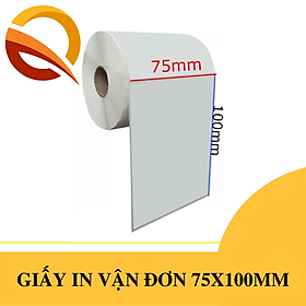 Tem nhiệt 75x100mm, Decal nhiệt 7.5x10cm in nhãn, in vận đơn, sàn TMDT