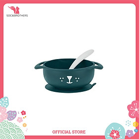 Set bát & thìa ăn dặm cho bé Tast'isy Kit BABYMOOV màu xanh