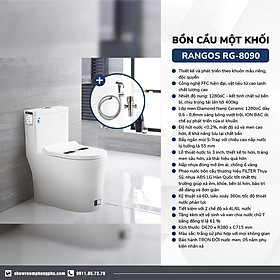 Mua BỒN CẦU MỘT KHỐI RANGOS RG-8090