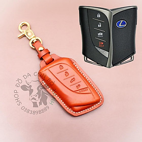 Bao da dành cho Chìa Khoá Ép Phom Lexus handmade da thật (mẫu mới) - Lexus ES, LS, LC, UX .... 004e
