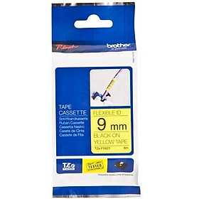 Mua Nhãn In Tiêu Chuẩn TZE Brother Tze-FX 621 Chữ Đen Trên Nền Vàng (9mm) - Chính hãng