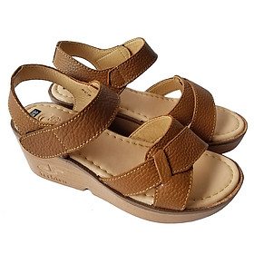 Giày Sandal Đế Xuồng Nữ Da Bò BIGGBEN Cao Cấp SDX31