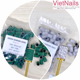 Set 50 & 100 đầu mài nhám xanh & xám zebra USA