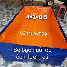 Hình ảnh BỂ BẠT NUÔI CÁ, ỐC, ẾCH , LƯƠN ĐỦ KÍCH THƯỚC - bạt dày