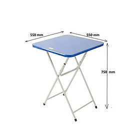 Mua Bàn vuông cà phê chân sắt mặt bàn composite