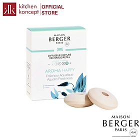 Maison Berger - Bộ tinh dầu xe hơi hương Aroma Happy - 2 cái