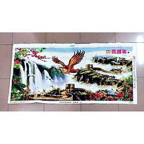 Mua (Đã thêu) Tranh thêu thành phẩm động vật vạn lý trường thành 140cm thêu kín