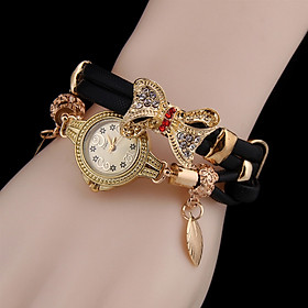 Women Fashionable Bowknot Design Bracelet Watch Delicate Wearing Accessories