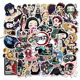 1176 Hình dán Anime Lưỡi Gươm Diệt Quỷ Kimetsu No Yaiba combo 40 cái chống trầy, chống thấm nước, không phai màu dưới ánh nắng