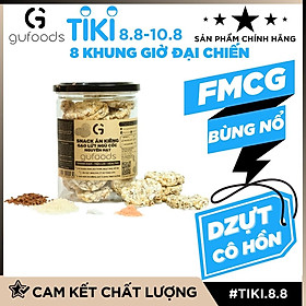 Snack ăn kiêng gạo lứt ngũ cốc nguyên hạt GUfoods - Thanh đạm, Tiện lợi, Phù hợp Eat clean