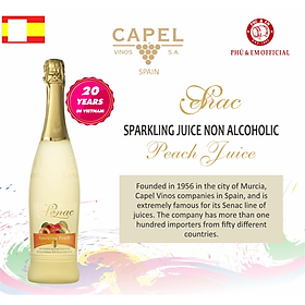 Nước Trái Cây Lên Men Có Ga Không Cồn Senac Reserva - Vị Đào