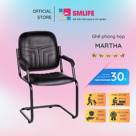 Mua Ghế phòng họp chân quỳ bọc da SMLIFE Martha