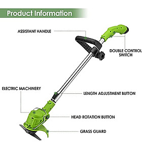 Máy cắt cỏ sân vườn không dây Pin Lithium có bánh xe