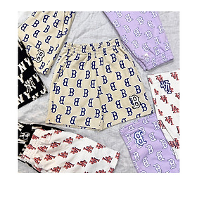 Quần Short Nữ Hoạ Tiết Chữ Mo.nogram Chất Liệu Cotton Mỏng Mát, Sành Điệu Và Năng Động, Nữ Tính