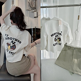 ĐẦM SET ÁO KHOÁC KAKI LỬNG MICKEY CROPTOP SƠ MI SUÔNG + CHÂN VÁY NGẮN CHỮ A + ÁO 2 DÂY ĐI CHƠI ĐI BIỂN ĐI HỌC ĐI TIỆC DẠO PHỐ