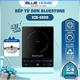 Mua Bếp Từ Đơn BlueStone ICB-6609  Công Suất 2000w Tặng Kèm Nồi  Hàng Chính Hãng