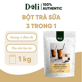 Bột Trà Sữa Truyền Thống 3in1 Déli - 250gr Pha Chế Trà Sữa Tiện Lợi, Nhanh Chóng