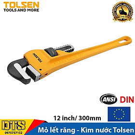 Mỏ lết răng, kìm nước TOLSEN 12 inch/ 300mm - Tiêu chuẩn xuất khẩu Châu Âu