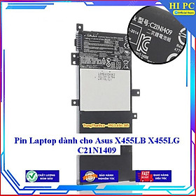 Pin Laptop dành cho Asus X455LB X455LG C21N1409 - Hàng Nhập Khẩu 