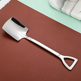 Mua Muỗng Thìa Tráng Miệng Inox SUS 304 Thiết Kế Hình Xẻng Mini Sang Trọng Dùng Ăn Kem Bánh Trái Cây