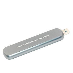 Vỏ ổ cứng di động USB3.1 đến M.2 NVMe bằng hợp kim nhôm-Màu Bạc