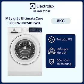 Free Giao lắp Máy giặt cửa trước Electrolux 8kg EWF8024D3WB - Giặt hơi nước diệt 99.9 vi khuẩn hiệu quả trên nhiều loại vải khác nhau, tiết kiệm điện n
