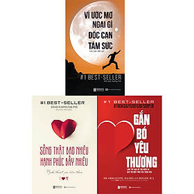 combo 3 cuốn sách chinh phục mục tiêu , tình yêu và gia đình ( gắn bó yêu thương + vì ước mơ ngại gì dốc cạn tâm sức + sống thật bao nhiêu hạnh phúc bấy nhiêu ) DL