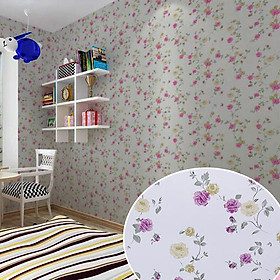 5M Giấy Dán Tường - Decal dán tường Hoa Hồng Dây Leo