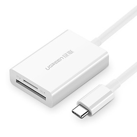 Đầu đọc thẻ USB Type-C cho thẻ nhớ TF/SD 4.0 UGREEN 40864 - Hàng chính hãng