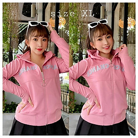 Áo khoác nỉ  thun coton da cá chống nắng cao cấp nhiều màu  Size XL  56- 62kg