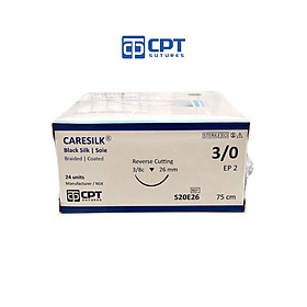 Chỉ phẫu thuật không tiêu CPT Caresilk Silk số 3 0 - S20E26