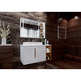 Mua Tủ chậu tủ gương lavabo phòng tắm nhựa PVC cao cấp bảo hành 5 năm