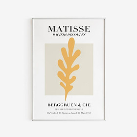 Tranh Canvas Cao Cấp | Tranh Matisse - Papiers Decoupes Poster - Beige - Yellow - Neutral Colors