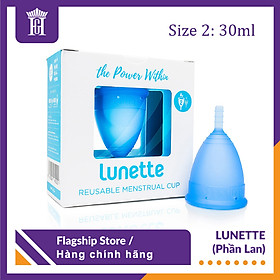 Hình ảnh Cốc Nguyệt San Lunette Màu Xanh Size 2 Dung Tích 30ml - Vật Liệu 100% Silicon Y Tế Đạt Chứng Nhận FDA - Nguyên Tem Niêm Phong - Sản Xuất Tại Phần Lan - Hàng Chính Hãng - Lunette Menstrual Cup Blue